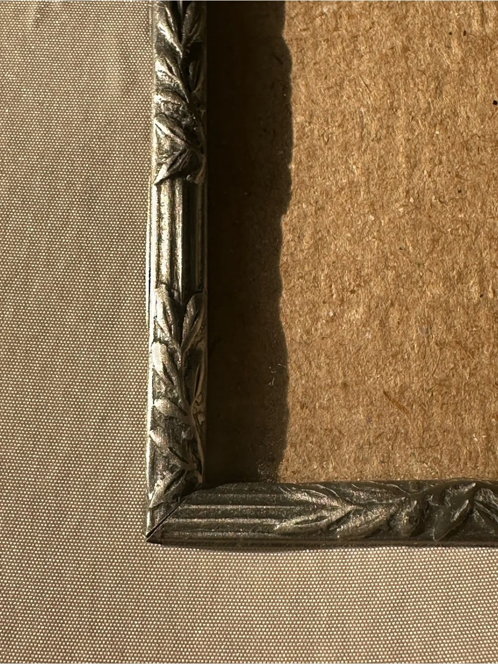 Vintage Burnes of Boston Pewter Frame Floral Scroll 1990’s Holds 5x7 Photo